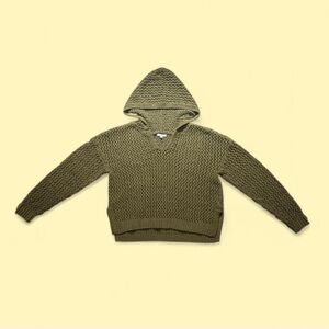 Olive Open-Knit Women's Sweater
